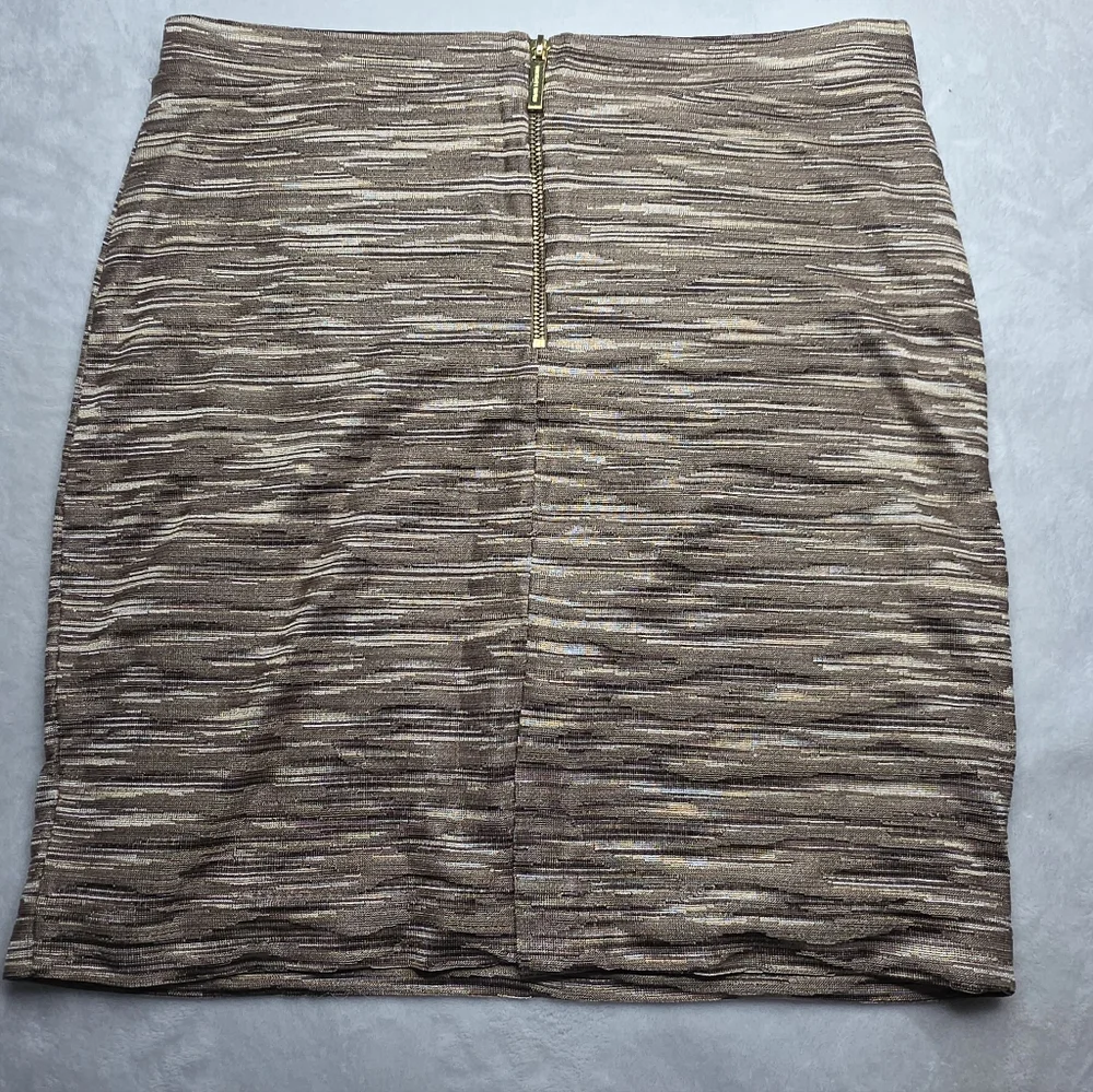 Michael Kors Stretchy Tan Mini Skirt - Picture 2 of 4